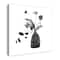 Monochromatic Floral III 30" x 30" Canvas Wall Art
